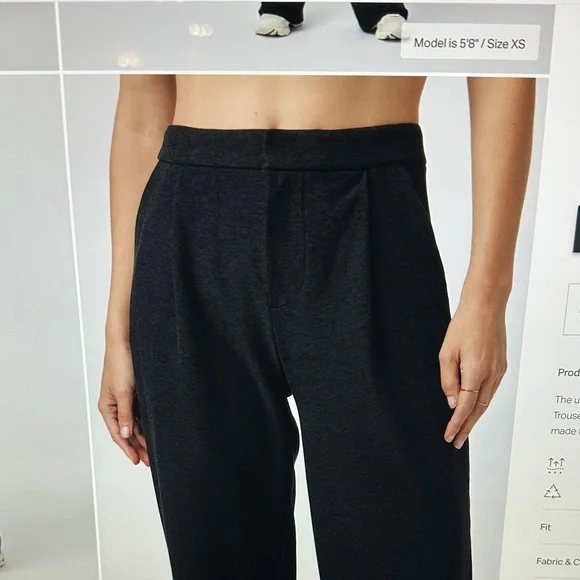 Vuori Elevation Trouser, S, Black Heather - Picture 6 of 6